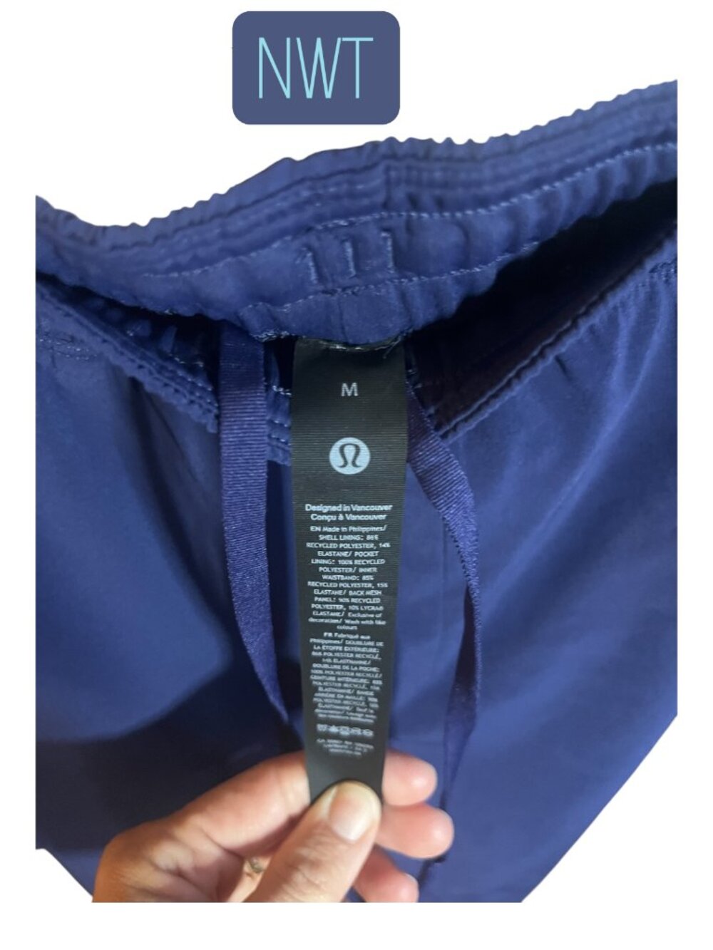 π Lululemon Pace Breaker Short 7" LL - NWT - Night Sea - Size M π - Picture 2 of 4